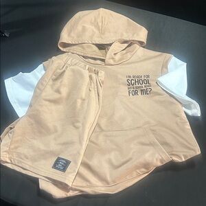 Classic Tan Apparel with Black Patch